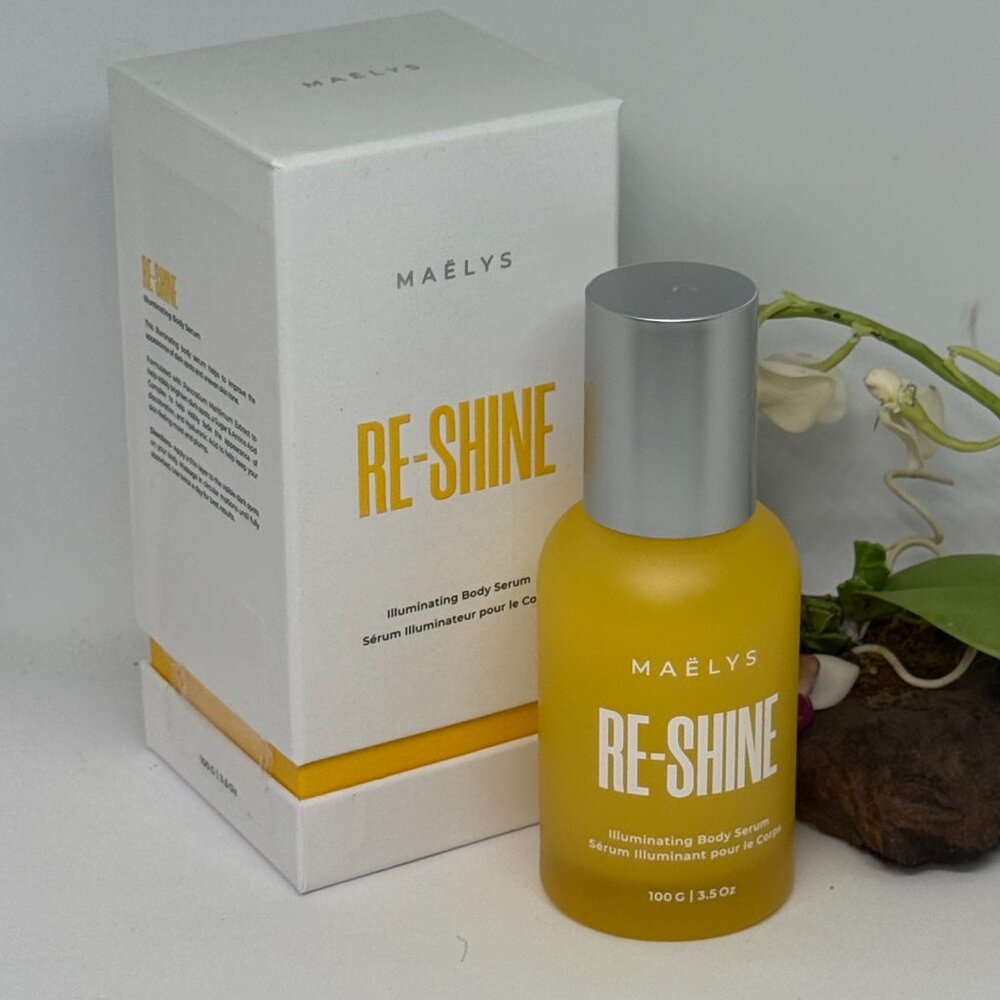 MAELYS RE-SHINE Illuminating Body Serum - 3.5 oz/100 g - New in Box - Sealed